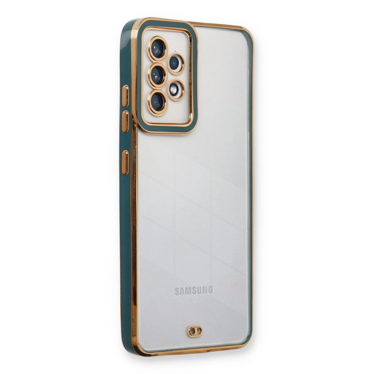 Galaxy A53 5G Kılıf Liva Lens Silikon - Yeşil