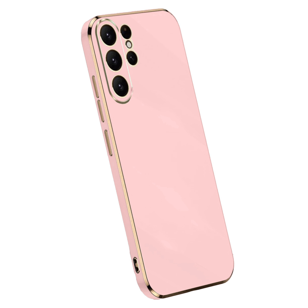 Galaxy S24 Ultra Kılıf Volet Silikon - Pembe