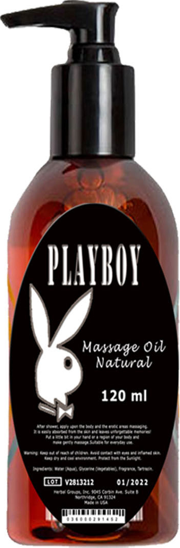 Playboy 120ML Masaj Yağı Naturel Aromaterapi / Playboy Natural Massage 120ML Oil