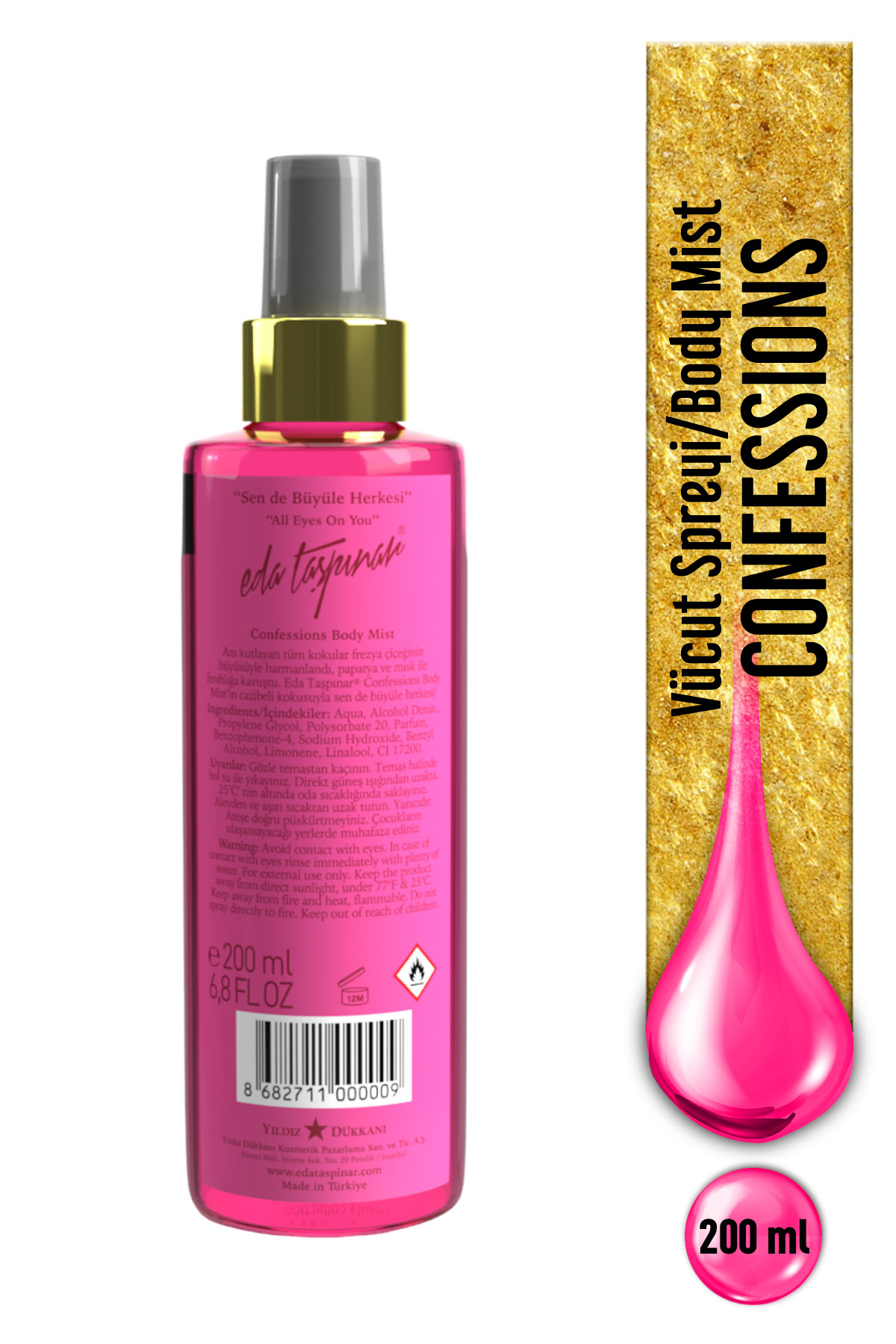 Deodorant Body Splash & Confessions Kadin 200ML