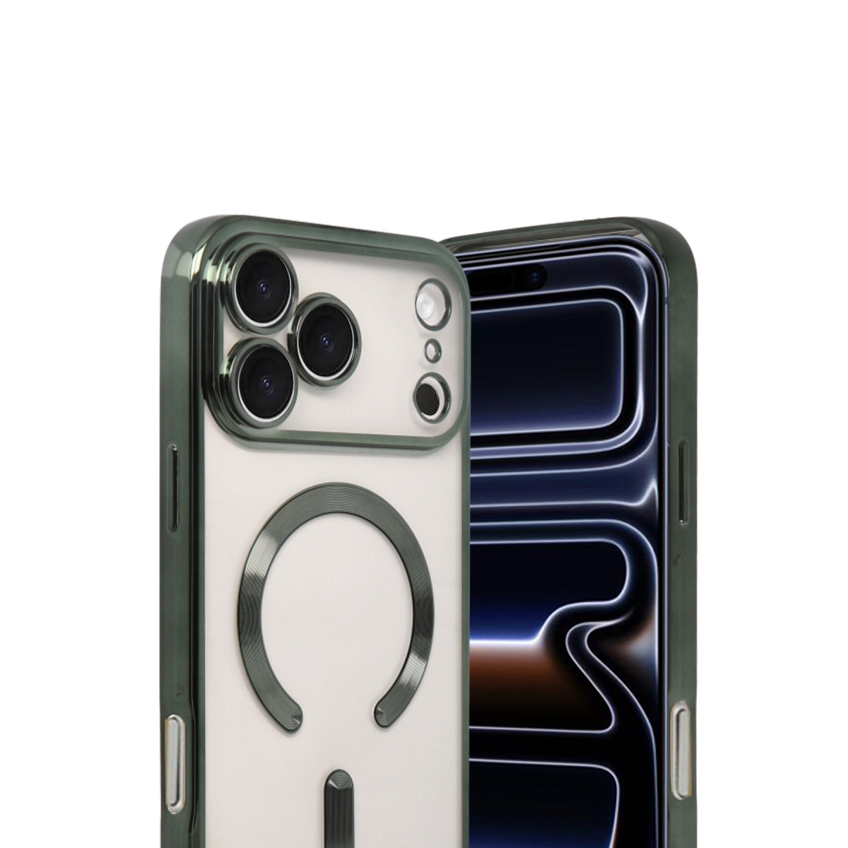 iPhone 17 Pro Max Kross Magneticsafe Kapak - Koyu Yeşil — görsel 2