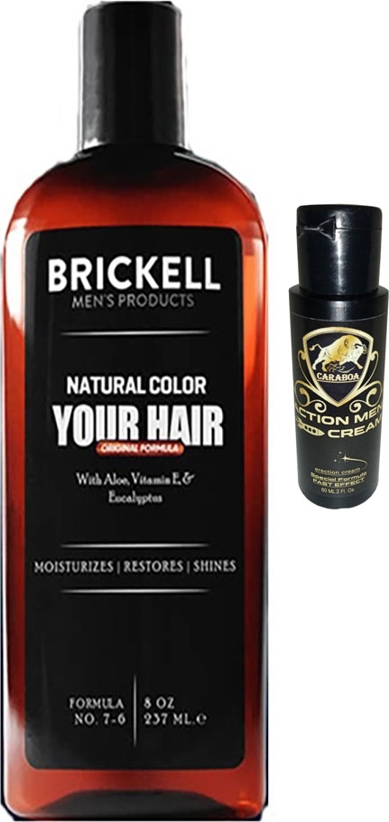 Brickell Erkeklere Saçsakal Beyazlıkgiderici 237 ml Şampuan + Caraboa Seksperformans Kremi 60 ml