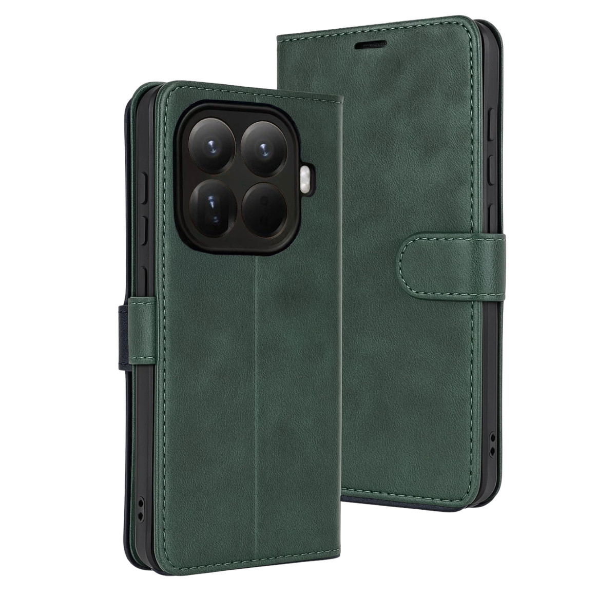 Mi 15T Pro Trend S Plus Kapaklı Kılıf - Yeşil