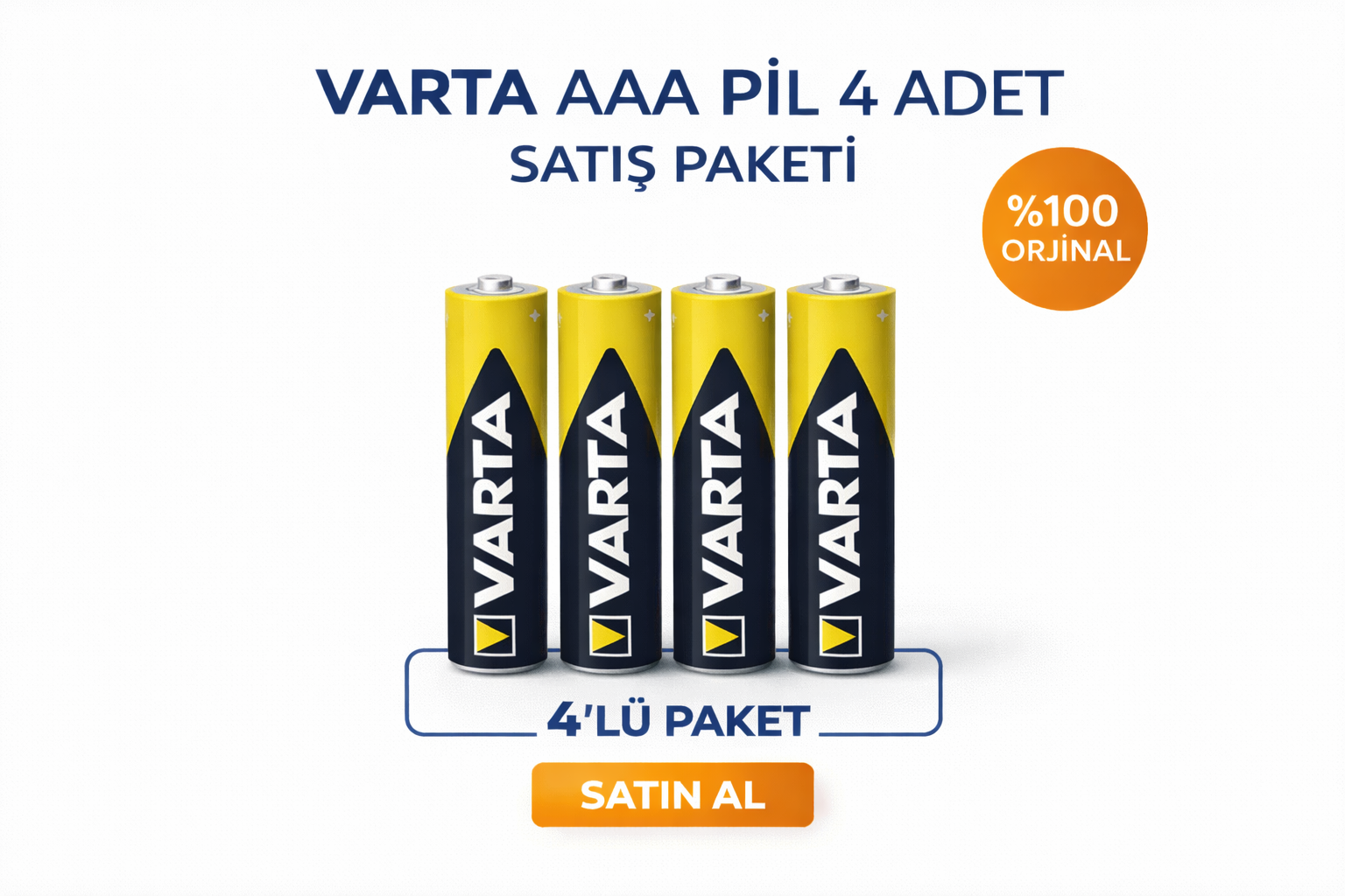 Marka AAA İnce Kalem Pil 1.5V Super Heavy Duty R03 Çinko Karbon 2li 2 Paket