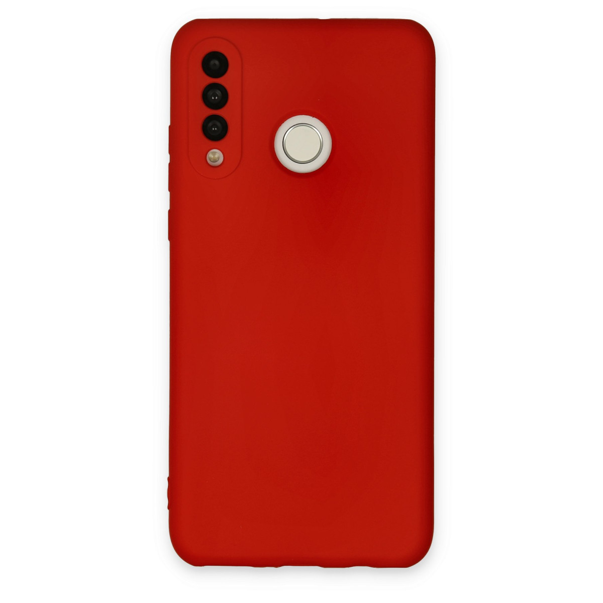 P30 Lite Kılıf Nano içi Kadife Silikon - Kırmızı