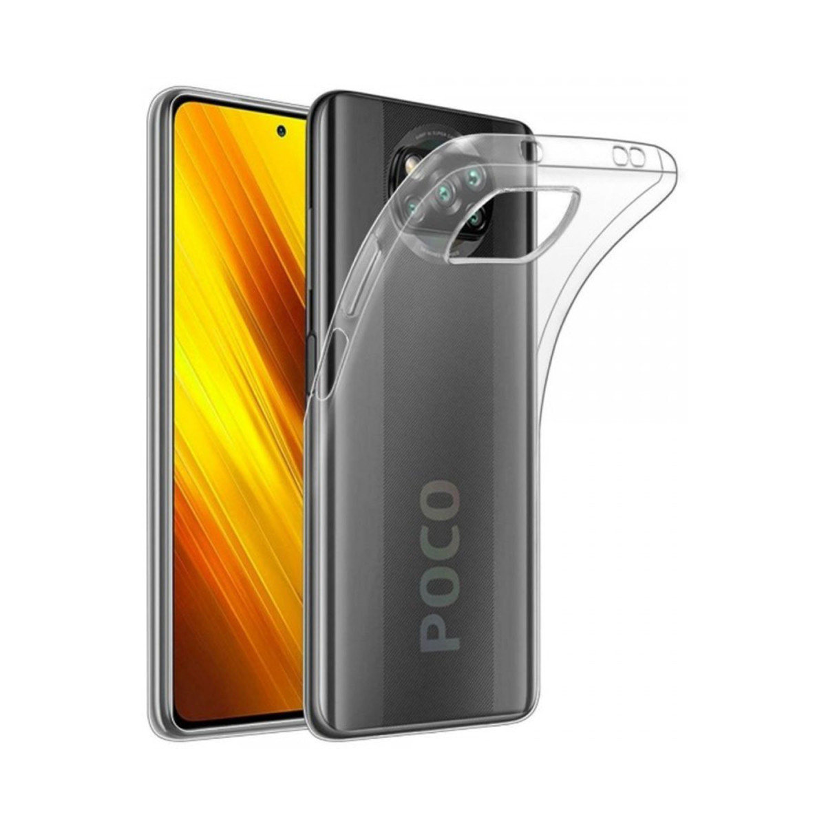 Pocophone X3 Kılıf Lüx Şeffaf Silikon