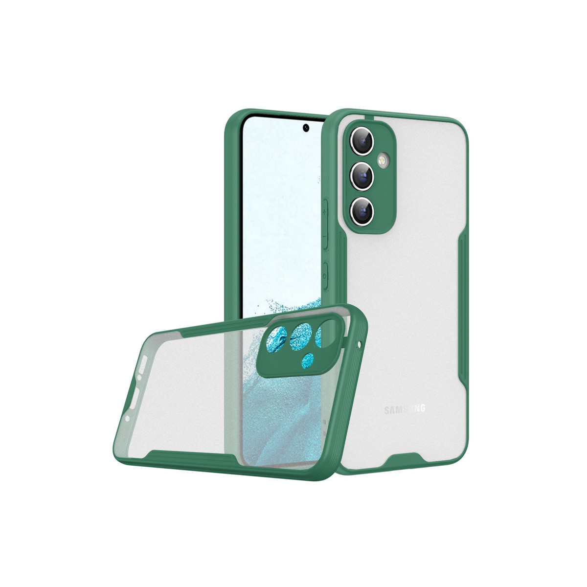 Galaxy A24 4G Kılıf Platin Silikon - Yeşil