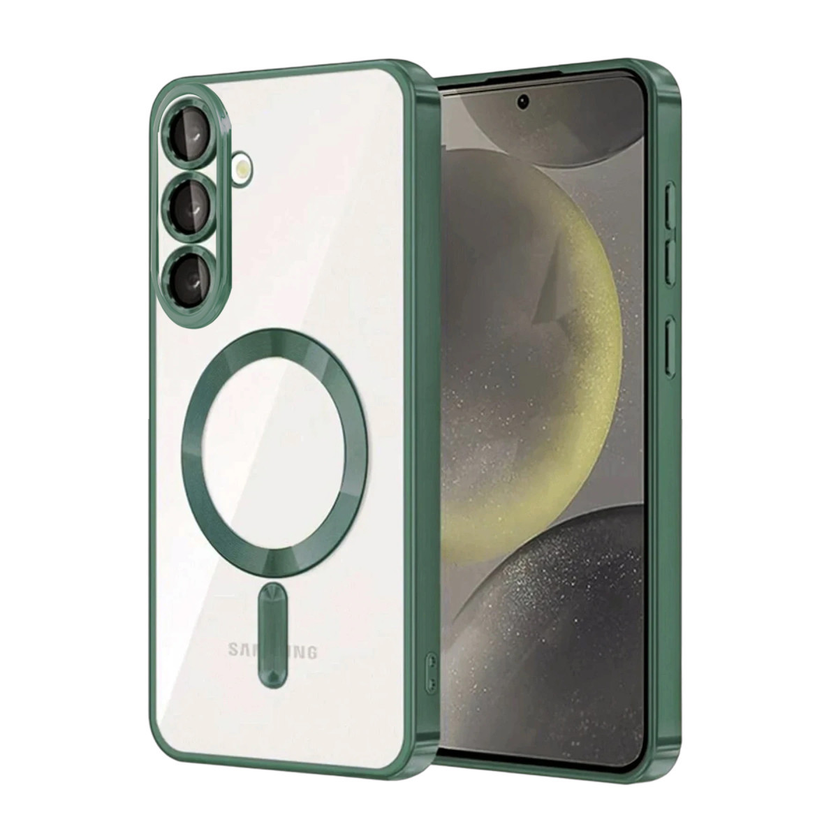 Galaxy S26 Kross Magneticsafe Kapak - Koyu Yeşil