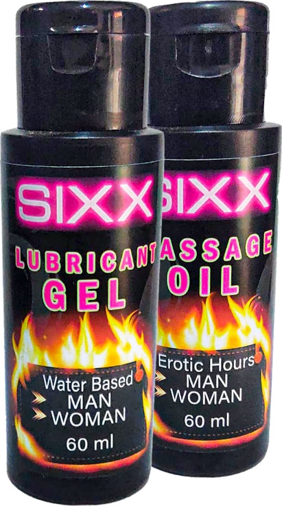 Sıxx Erkeklere ve Bayanlara UYGUNLUBRIKANT60 ml Jel + Fantezimasaj Yağı