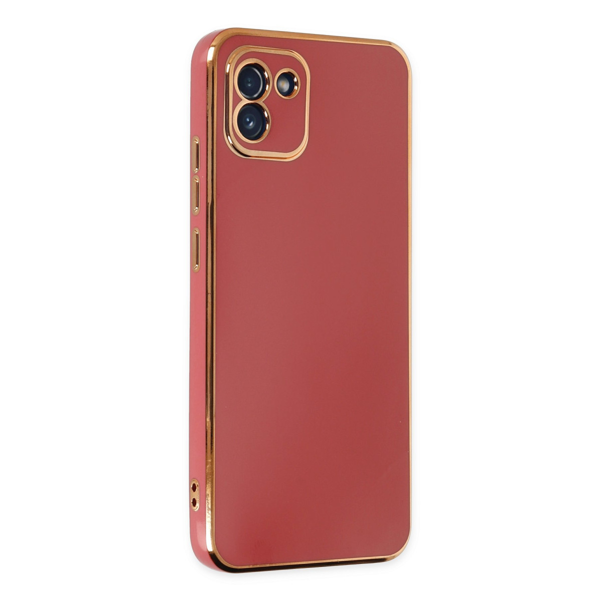 Galaxy A03 Kılıf Volet Silikon - Kırmızı