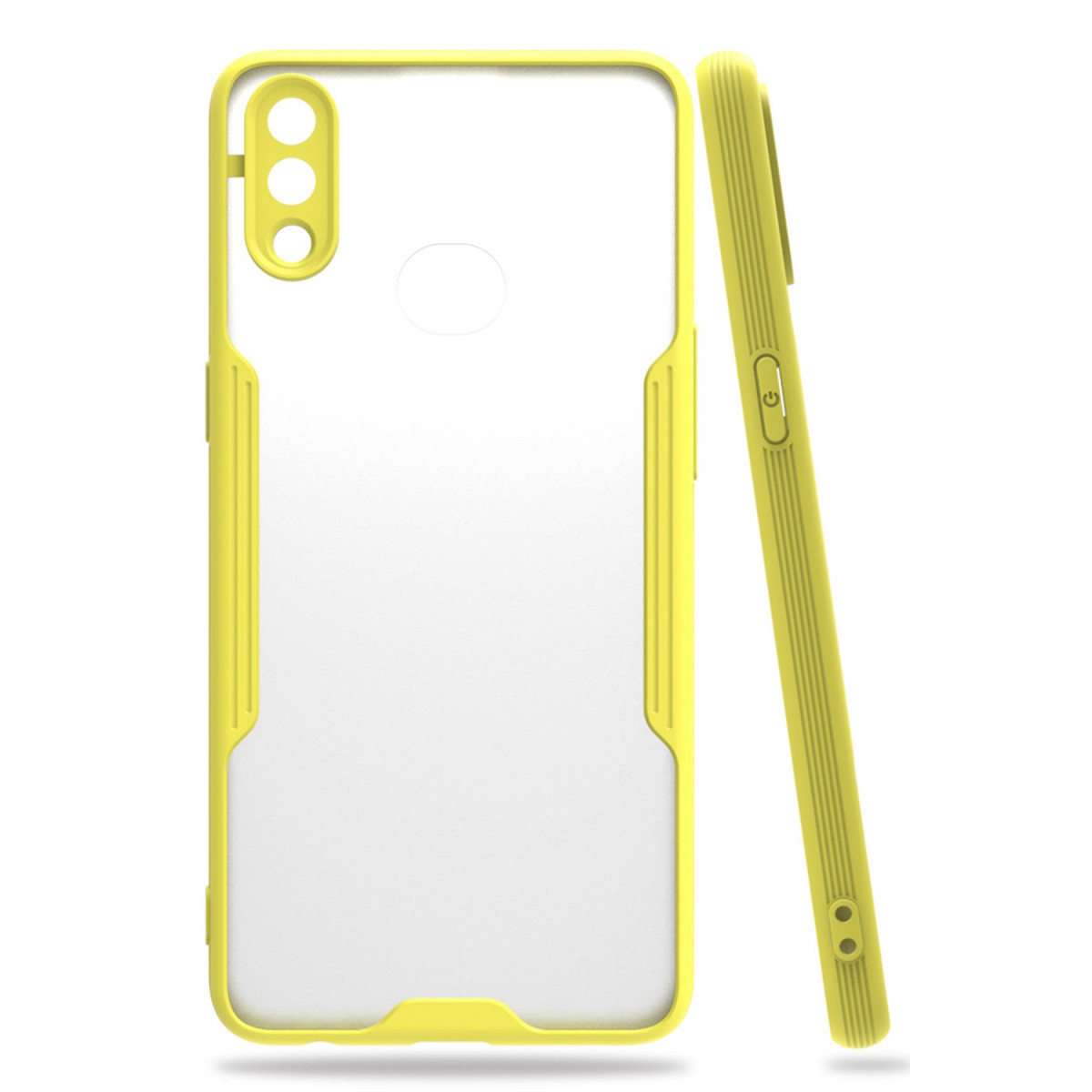 Galaxy A10S Kılıf Platin Silikon - Sarı