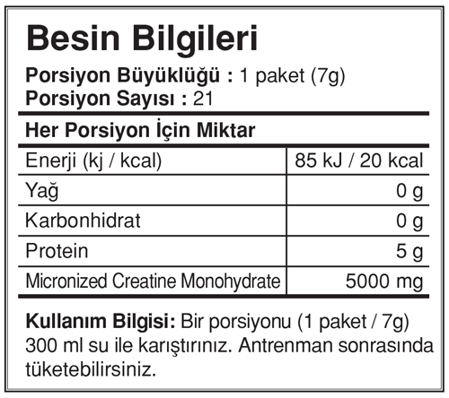 Crea Big Go! 21 Drink Packets Yeşil Elma