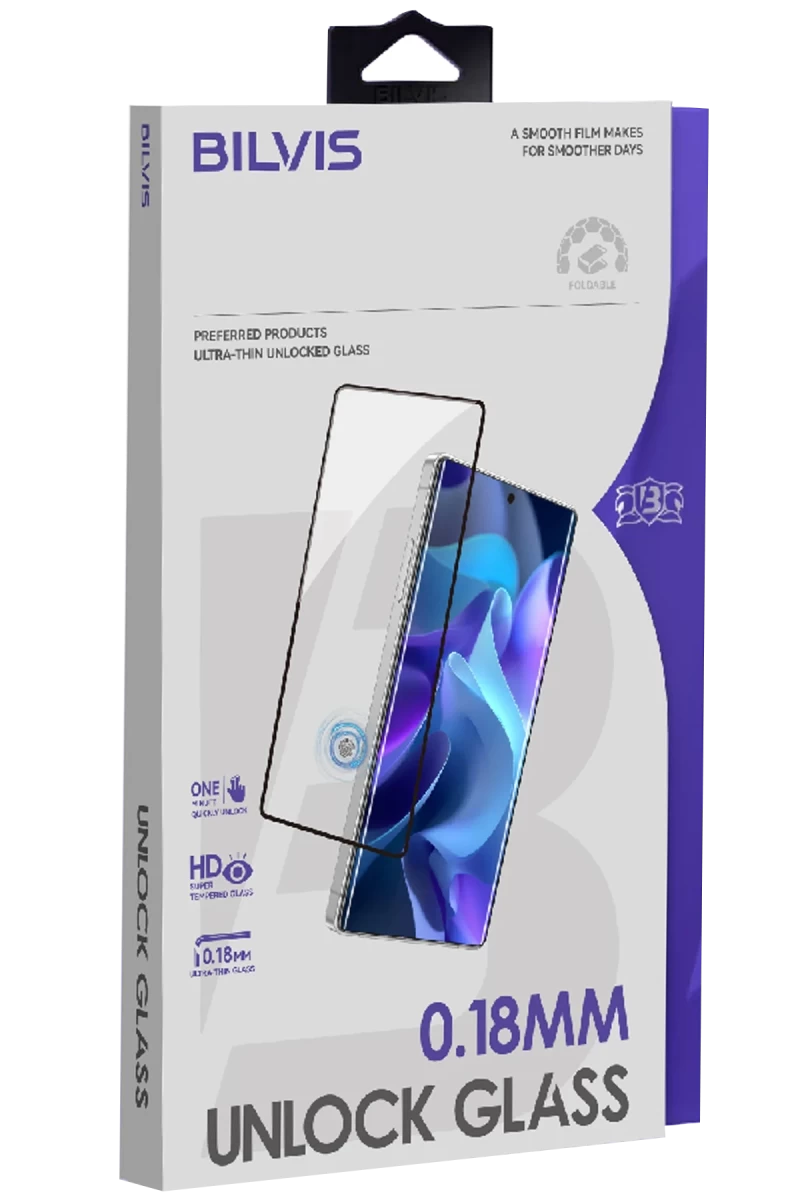 Samsung Galaxy S26 Ultra Uyumlu Bilvis 0.18mm Unlock Glass Cam Ekran Koruyucu- Siyah