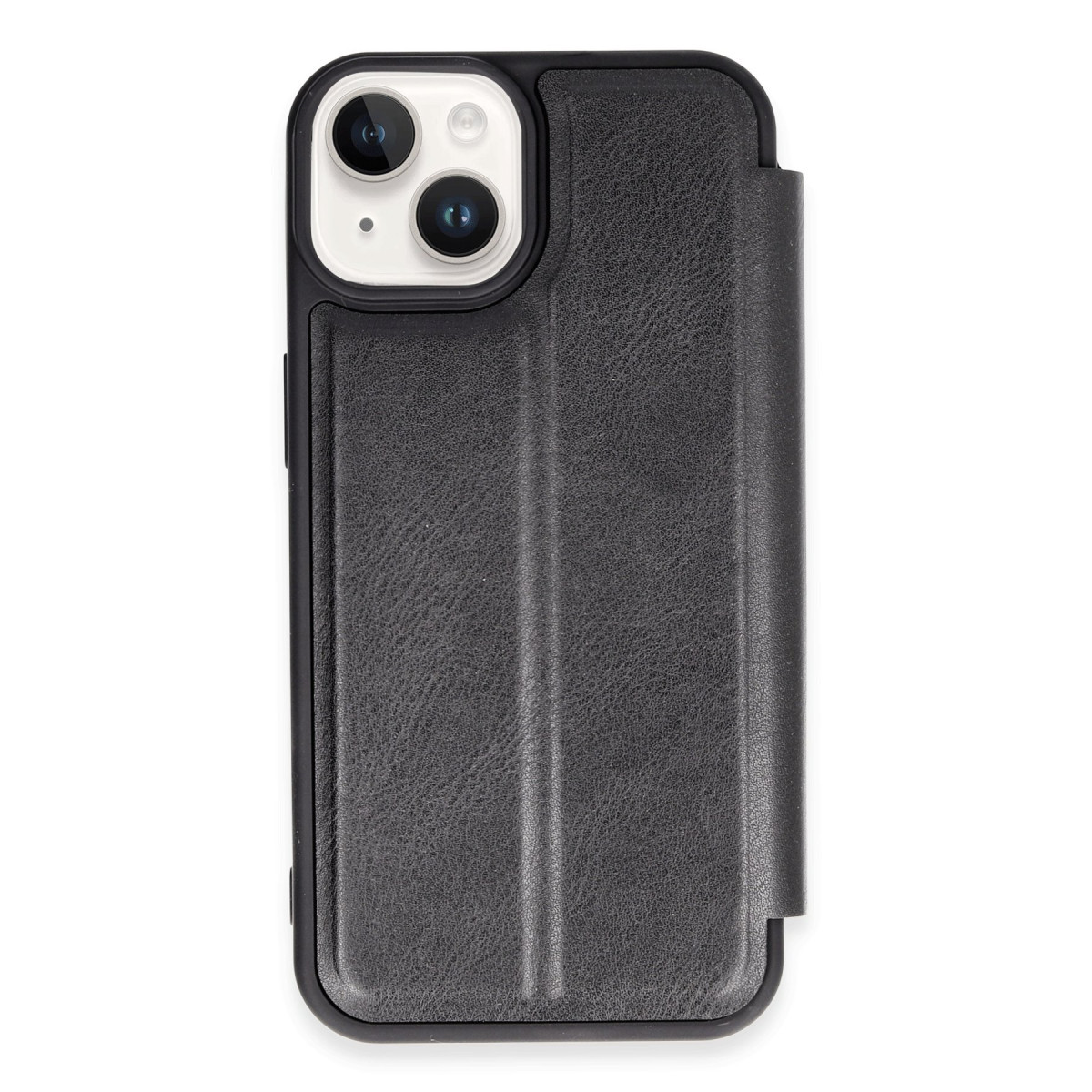 iPhone 14 Kılıf Flip Cover - Siyah