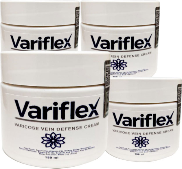 Variflex Xoneks52 4 Tane 150 ml Varicosel Cream Büyük Boy Bacaklara Krem