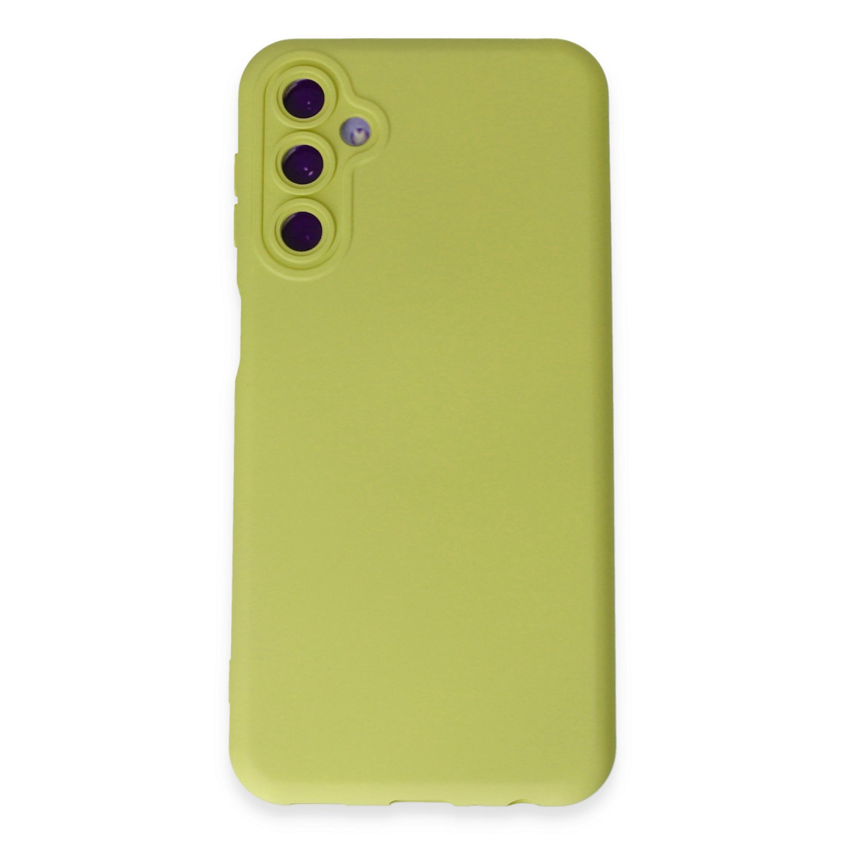Galaxy M14 5G Kılıf Nano içi Kadife Silikon - Sarı