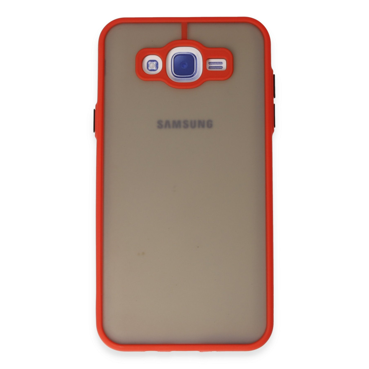 Galaxy J7 Kılıf Montreal Silikon Kapak - Kırmızı