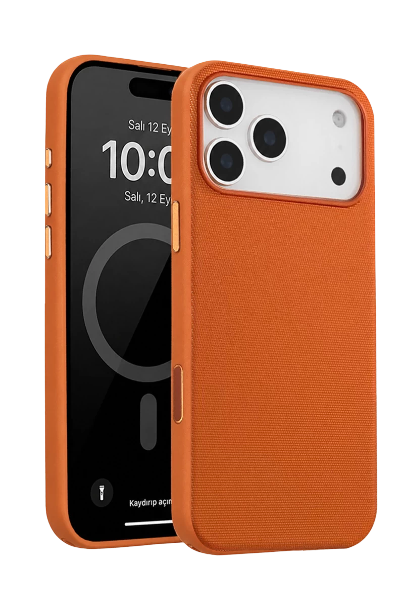 Joko Apple iPhone 17 Pro Max Uyumlu Vero Magsafe Kapak - Turuncu