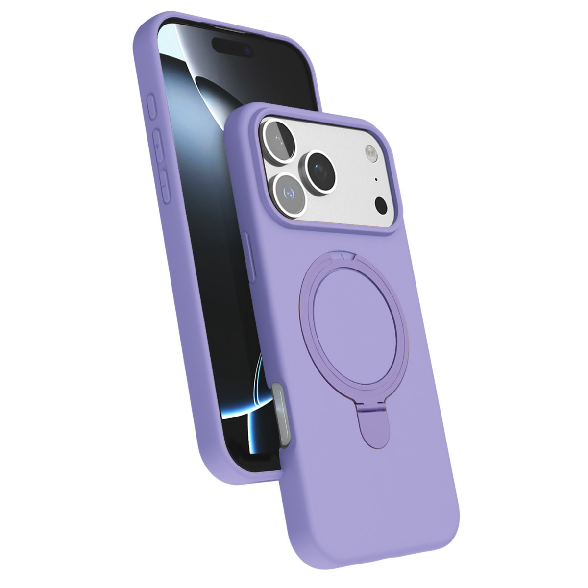 iPhone 17 Pro Max Regal Magsafe Standlı Kapak - Lila