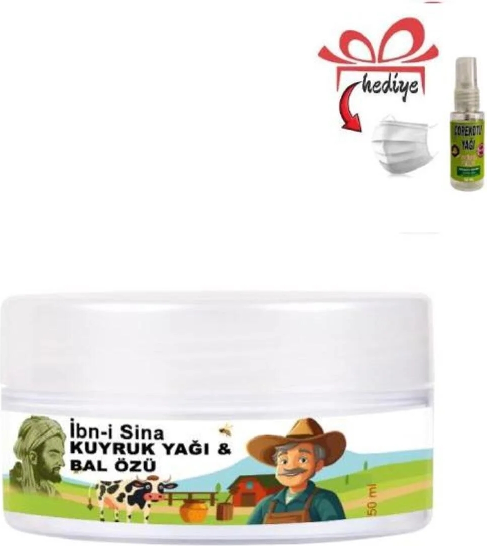 Süper Ibni Sina Kuyruk Yağı&bal Özü Bakım Masaj Kremi 50 Ml+Çörek Otu Yağ ile