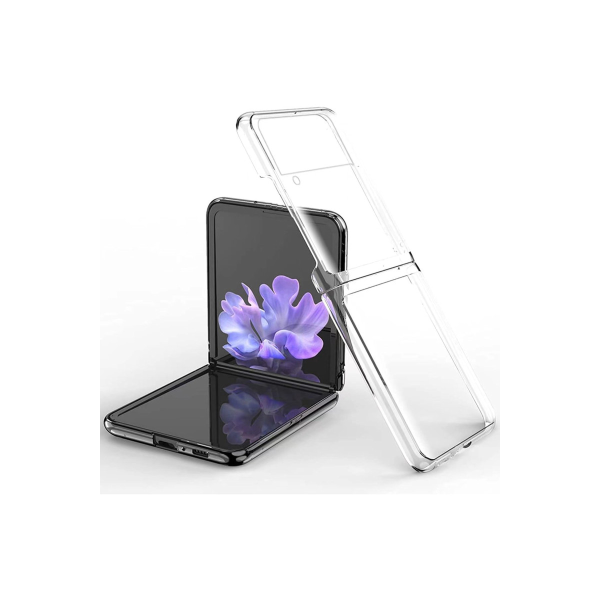 Galaxy Z Flip 3 Kılıf Fold TPU Silikon - Şeffaf