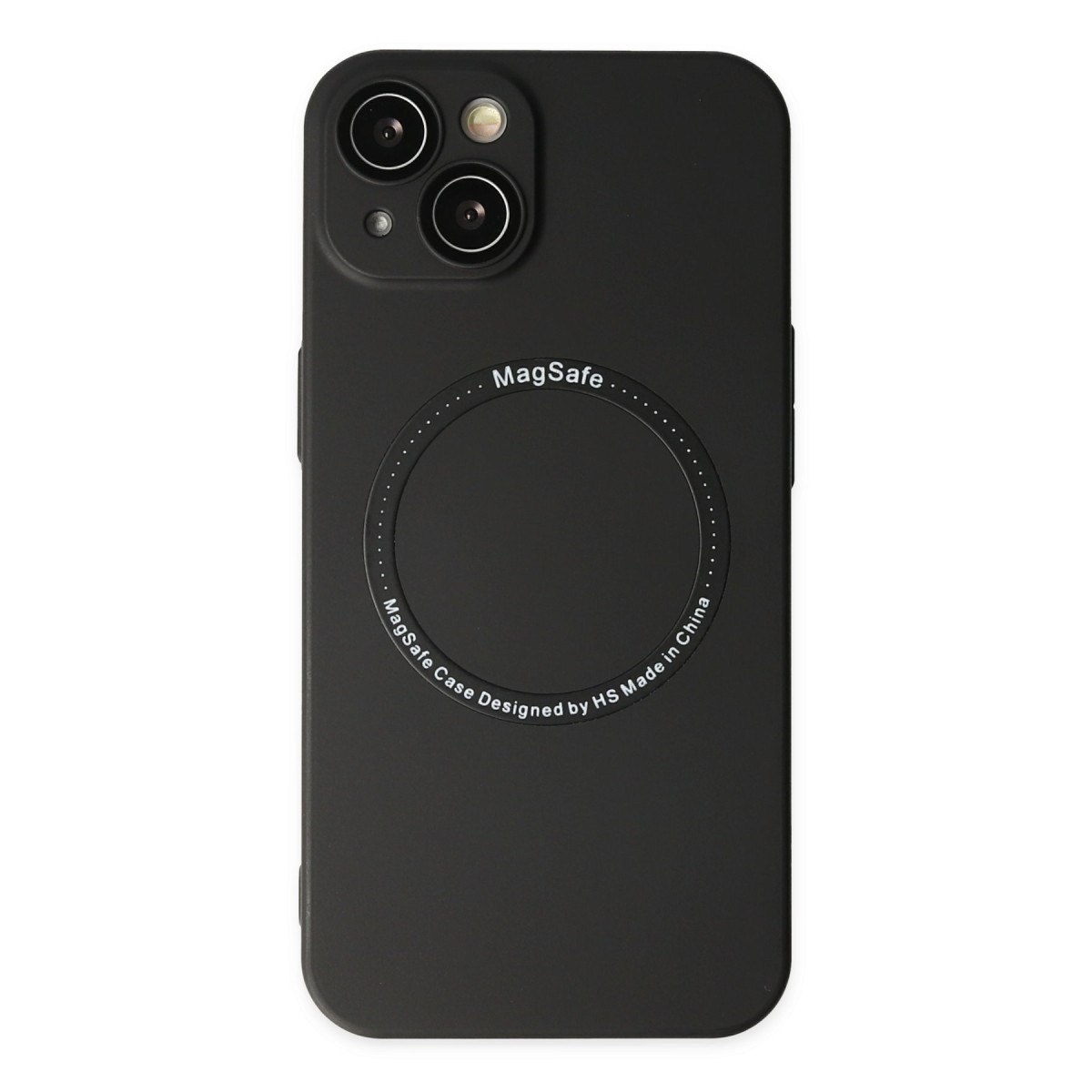 iPhone 14 Plus Kılıf Jack Magneticsafe Lens Silikon - Siyah
