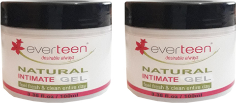 Everteen Natural Intimate Gel Kadınlara Özel Genital Bölge Temizleme Jeli 100ml 2 Adt