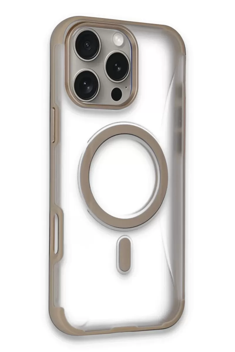 iPhone 14 Pro Max Hilton Magsafe Kapak - Gold