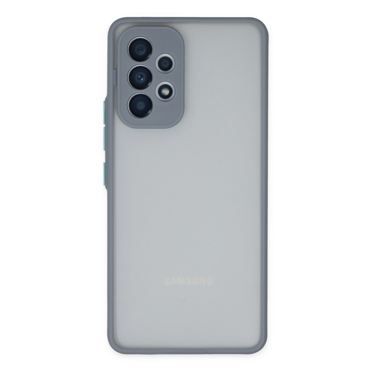 Galaxy A53 5G Kılıf Montreal Silikon Kapak - Gri