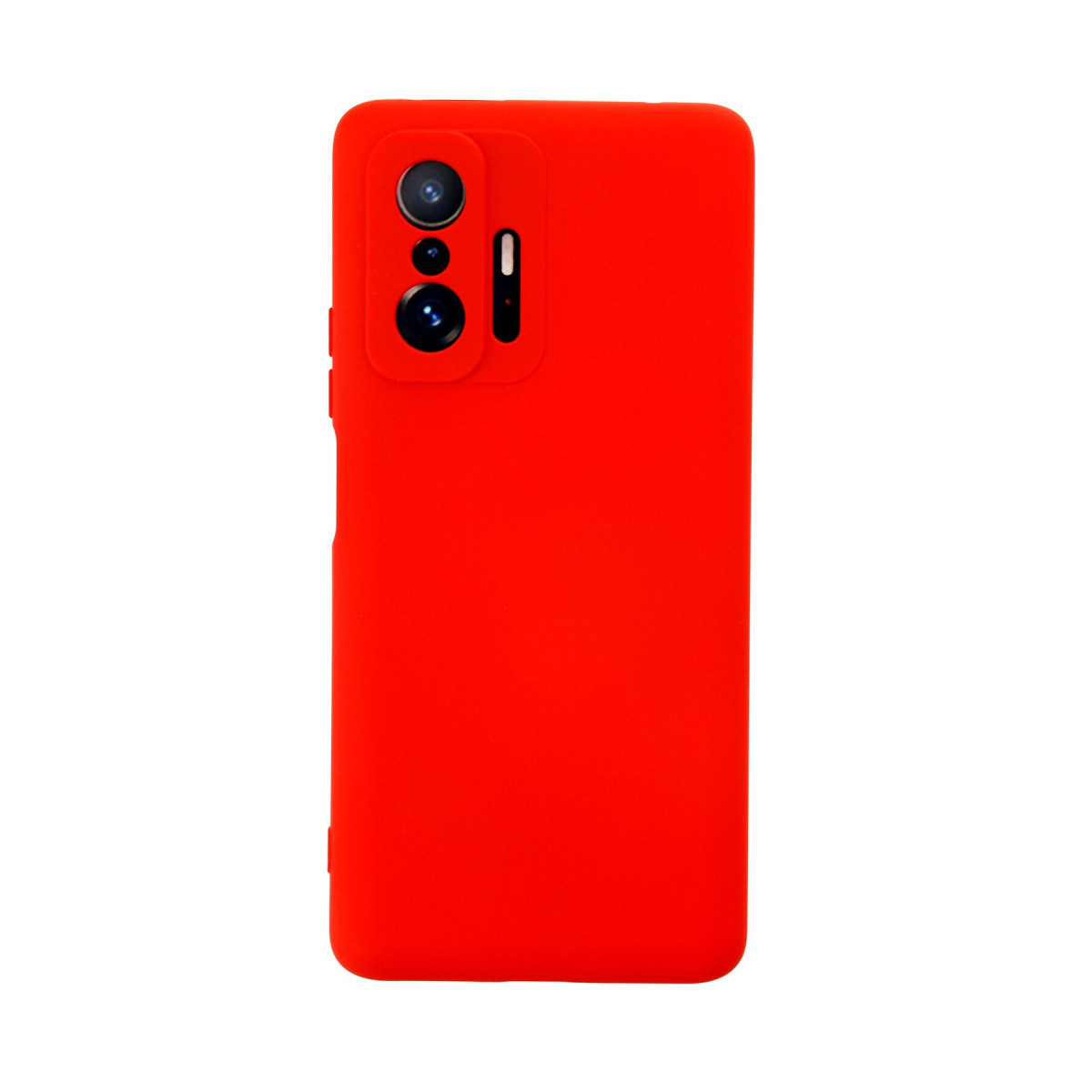 Mi 11T Pro Kılıf Nano içi Kadife Silikon - Kırmızı