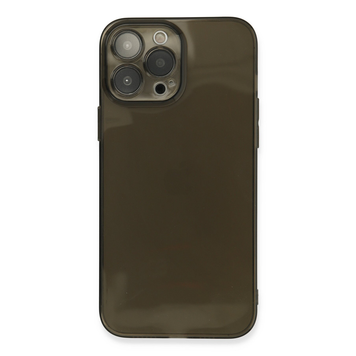 iPhone 13 Pro Max Kılıf Fly Lens Silikon - Siyah