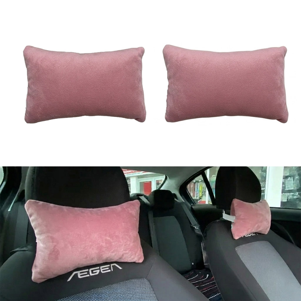 Ortopedik Araba Seyahat Boyun Yastığı 2&amp;#39li Pudra Pembe