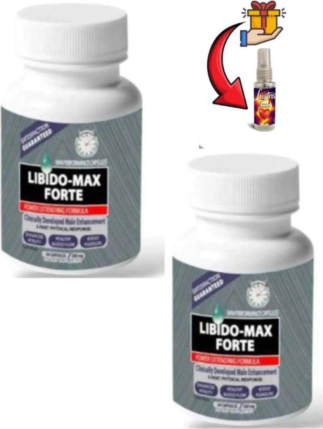 Libi.do Max Forte Erkeklere Çok Özel 30lu x 2 Adet+ Lustra Masaj Yağı