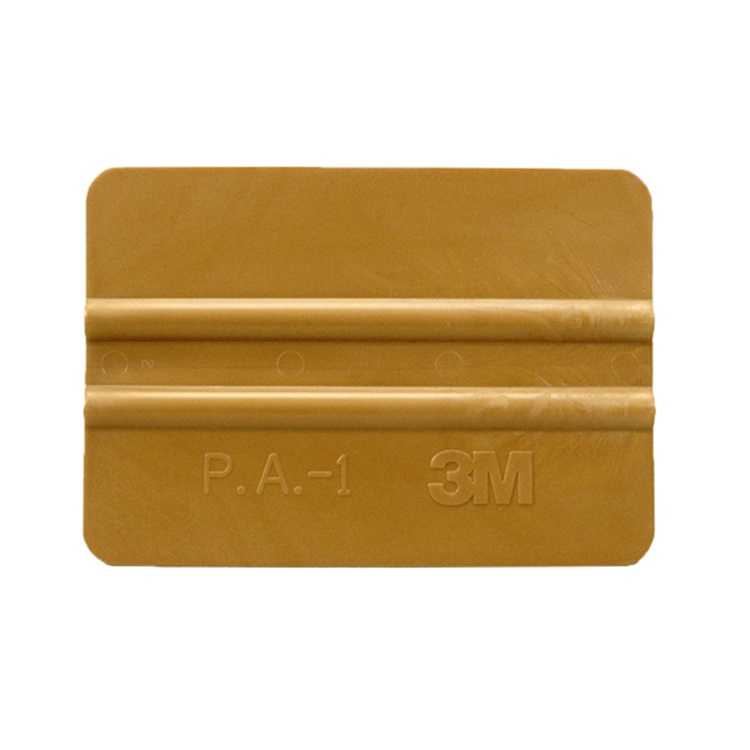 Dikdörtgen Keçesiz Ragle Folyo Cam Filmi Çekme Aparatı Altın Sarı