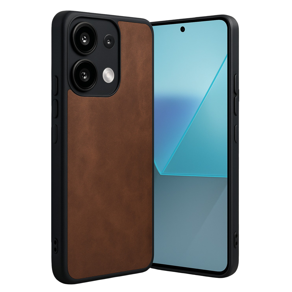 Redmi Note 13 Pro 5G Kılıf Aras Deri Kapak - Taba