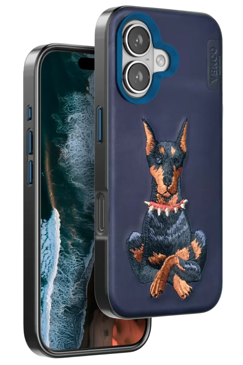 iPhone 16 Perma Desenli Kapak - Lacivert