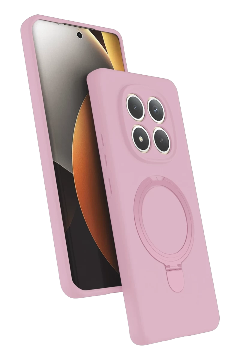 Xiaomi Redmi Note 15 Pro 5G Uyumlu Regal Magsafe Standlı Kapak - Açık Pembe