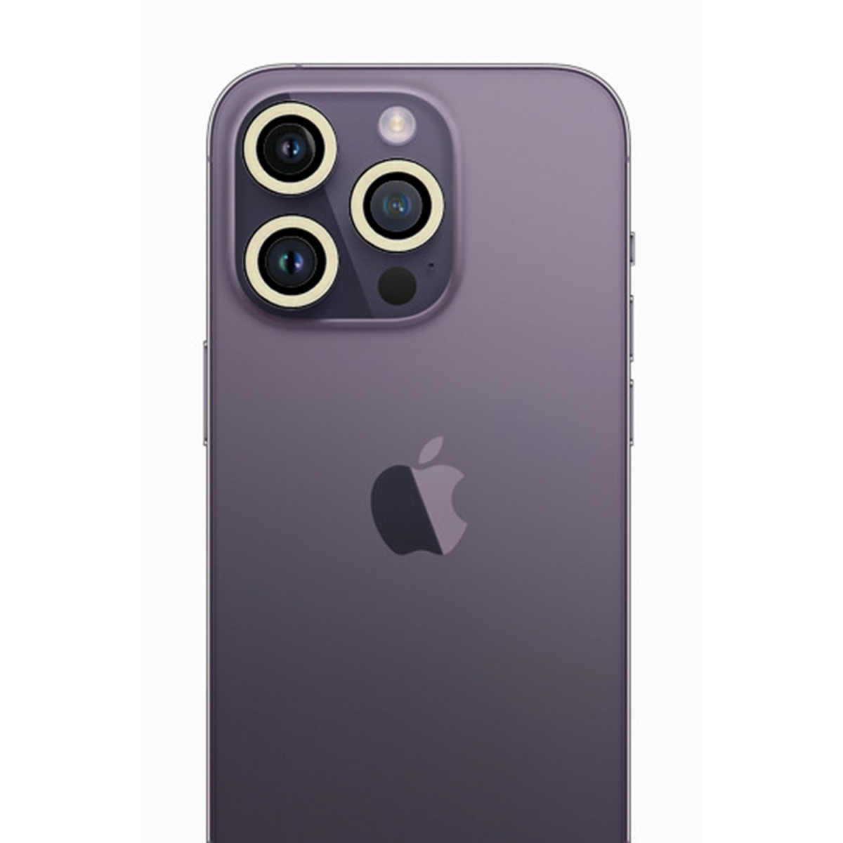iPhone 13 Pro Max Neon Fosforlu Kamera Lens - Beyaz