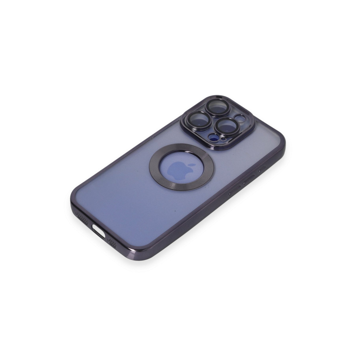 iPhone 15 Pro Max Kılıf Slot Silikon - Mor — görsel 4