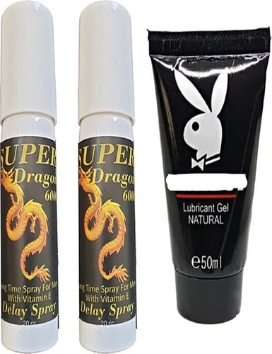Playboy Bonie 2 Adet Dragon Gecktr Sprey + Playboy Lubricant Jel
