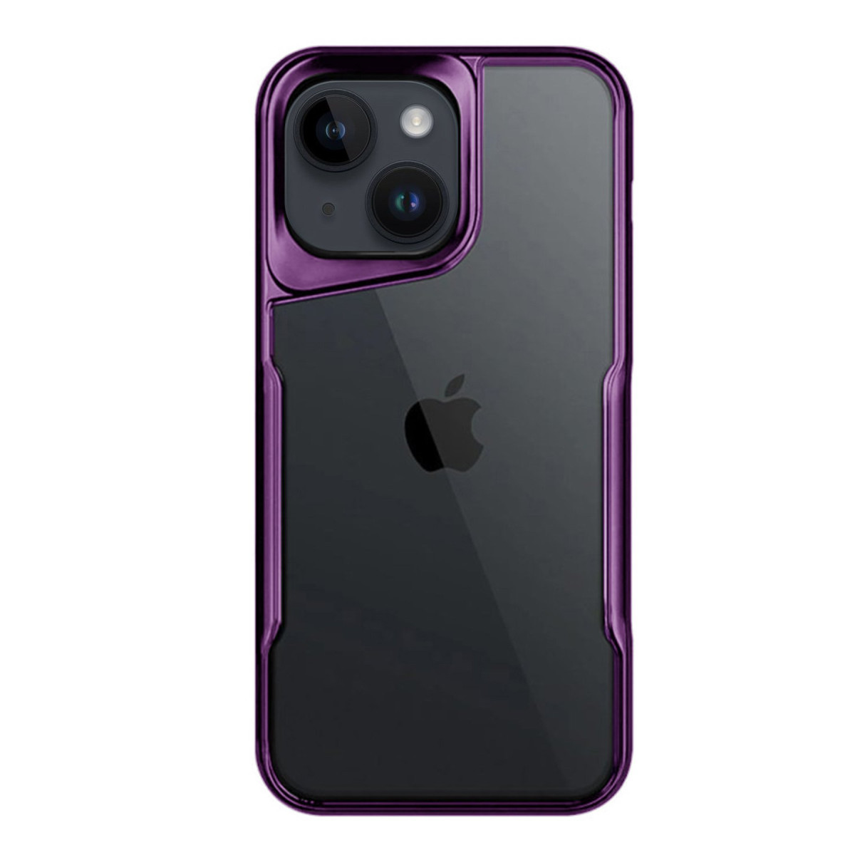 iPhone 15 Kılıf Boyi Silikon Kapak - Derin Mor