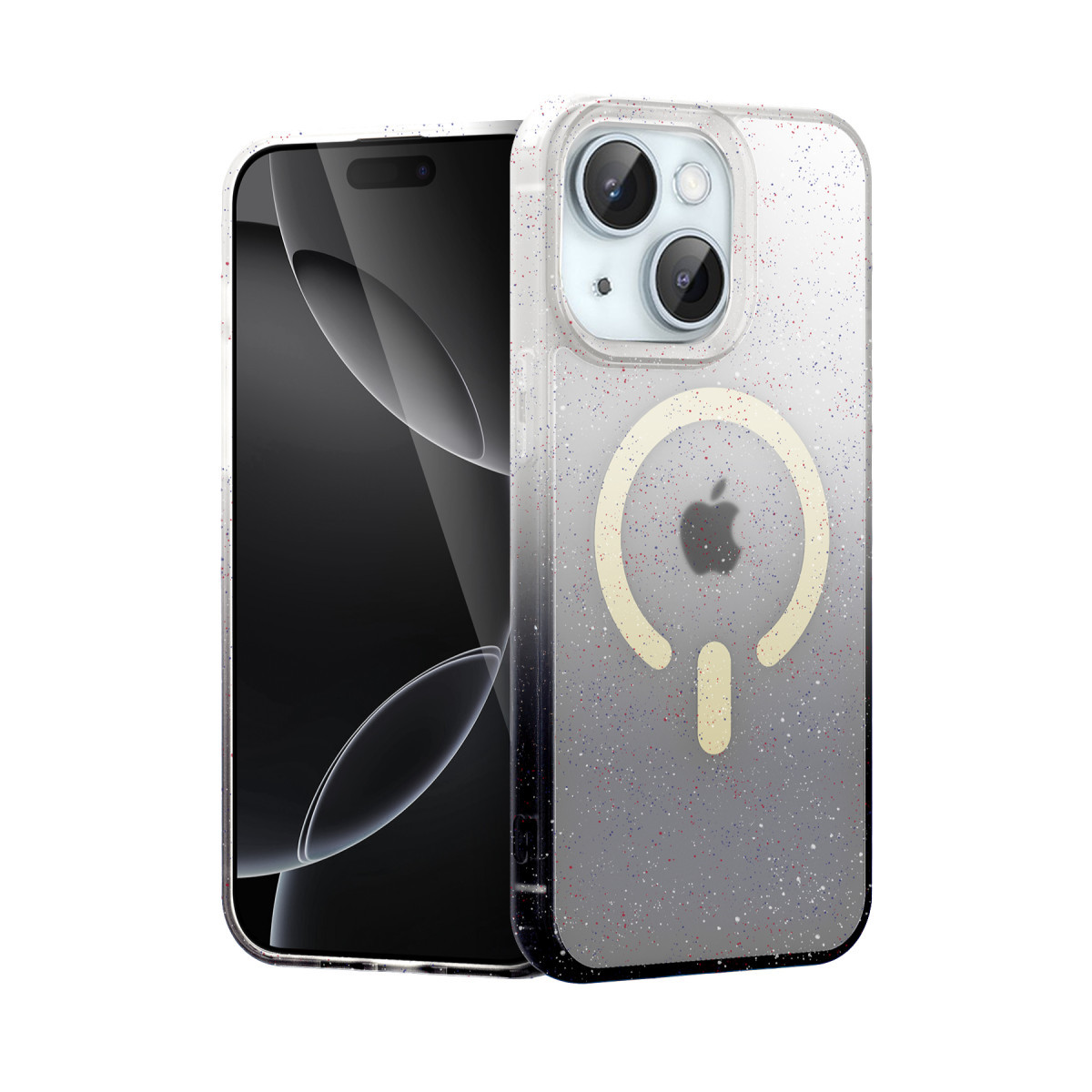 iPhone 14 Pummel Shiny Magsafe Kapak - Siyah