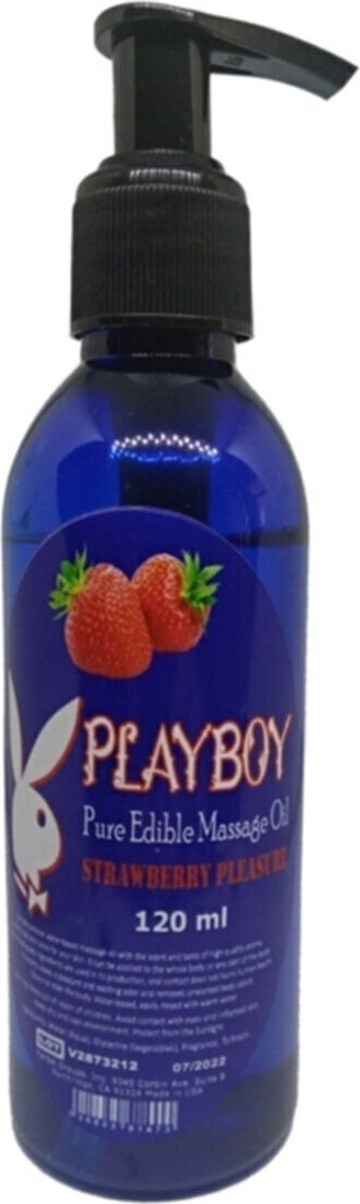 Endoles Playboy Pure Edible Massage Oil  Çilek Aromalı Dinlendirici Kokulu Masaj YAĞI120ML