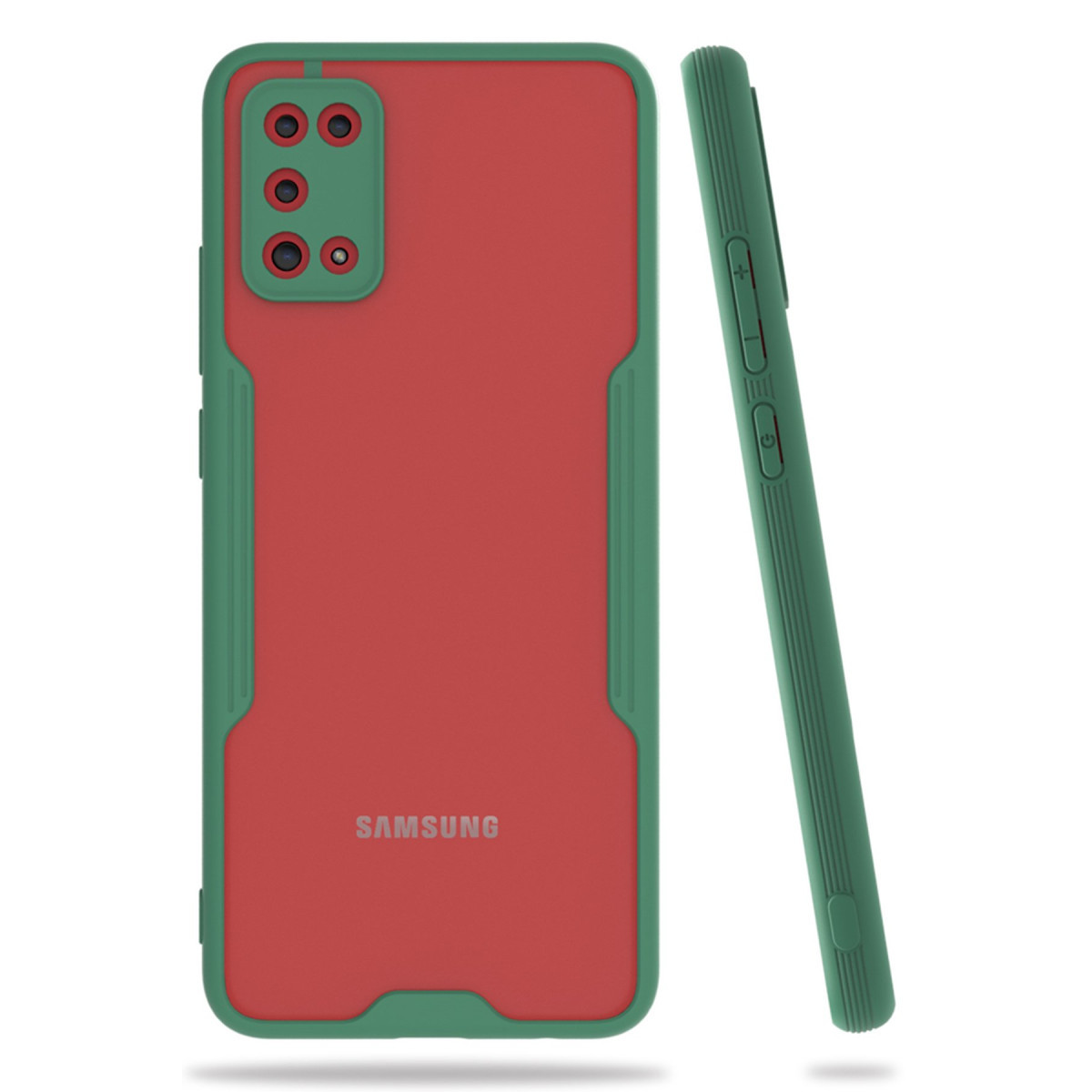 Galaxy A02S Kılıf Platin Silikon - Yeşil