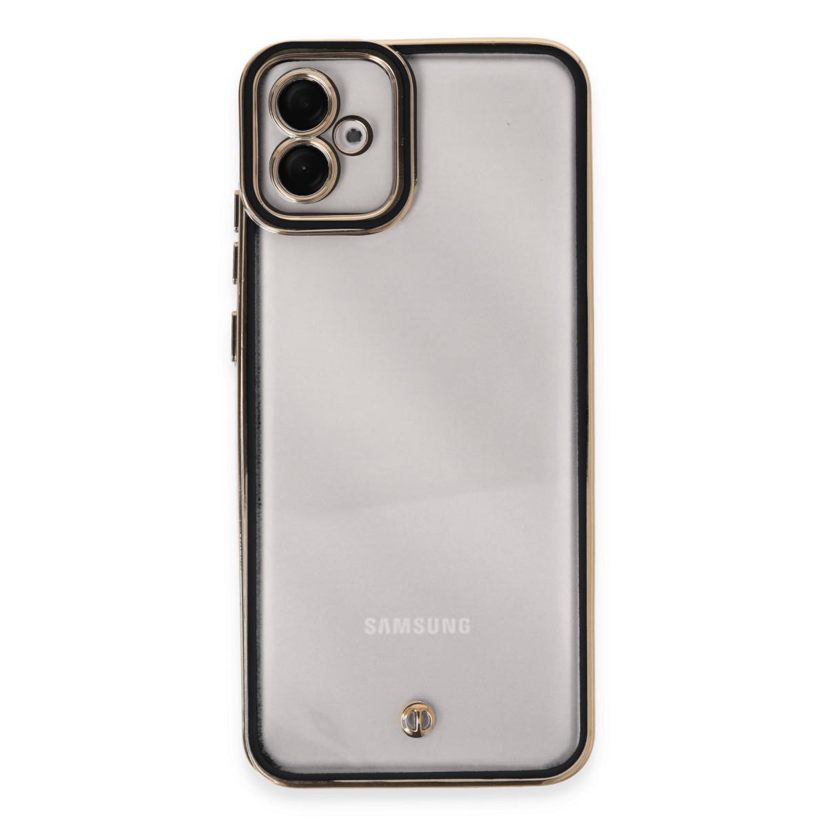 Galaxy A04E Kılıf Liva Lens Silikon - Siyah