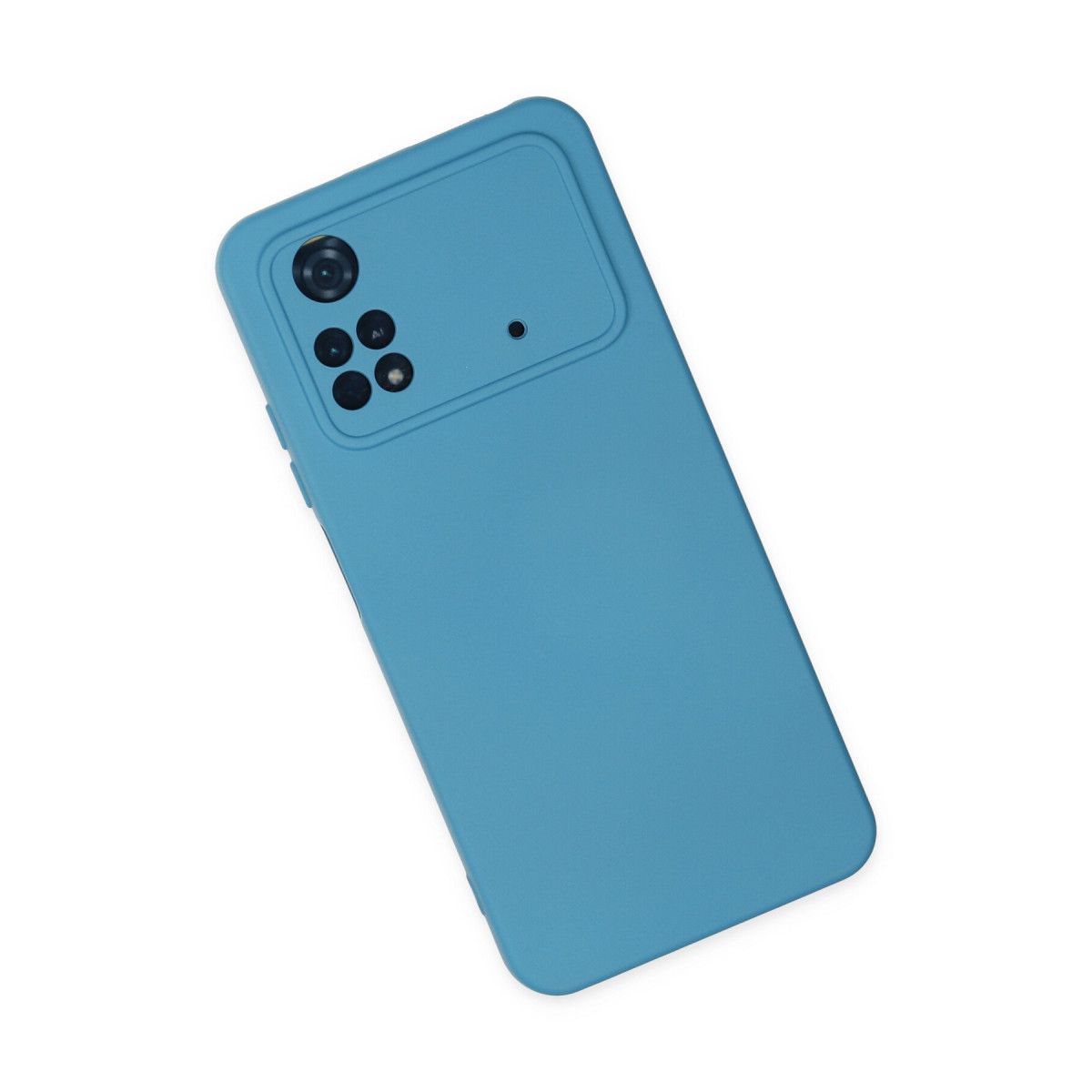 Poco M4 Pro 4G Kılıf Nano içi Kadife Silikon - Mavi — görsel 2