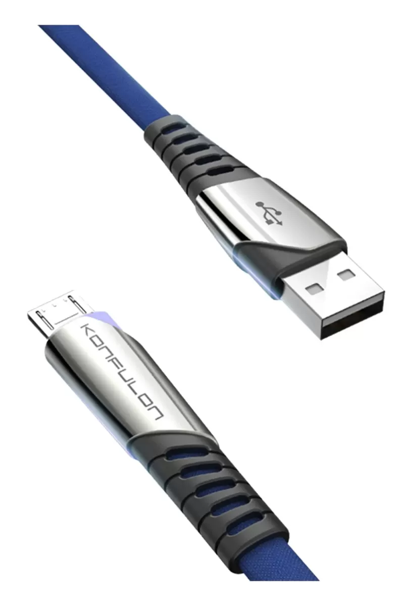 DC16 Micro USB Kablo 1M 2.4A - Mavi