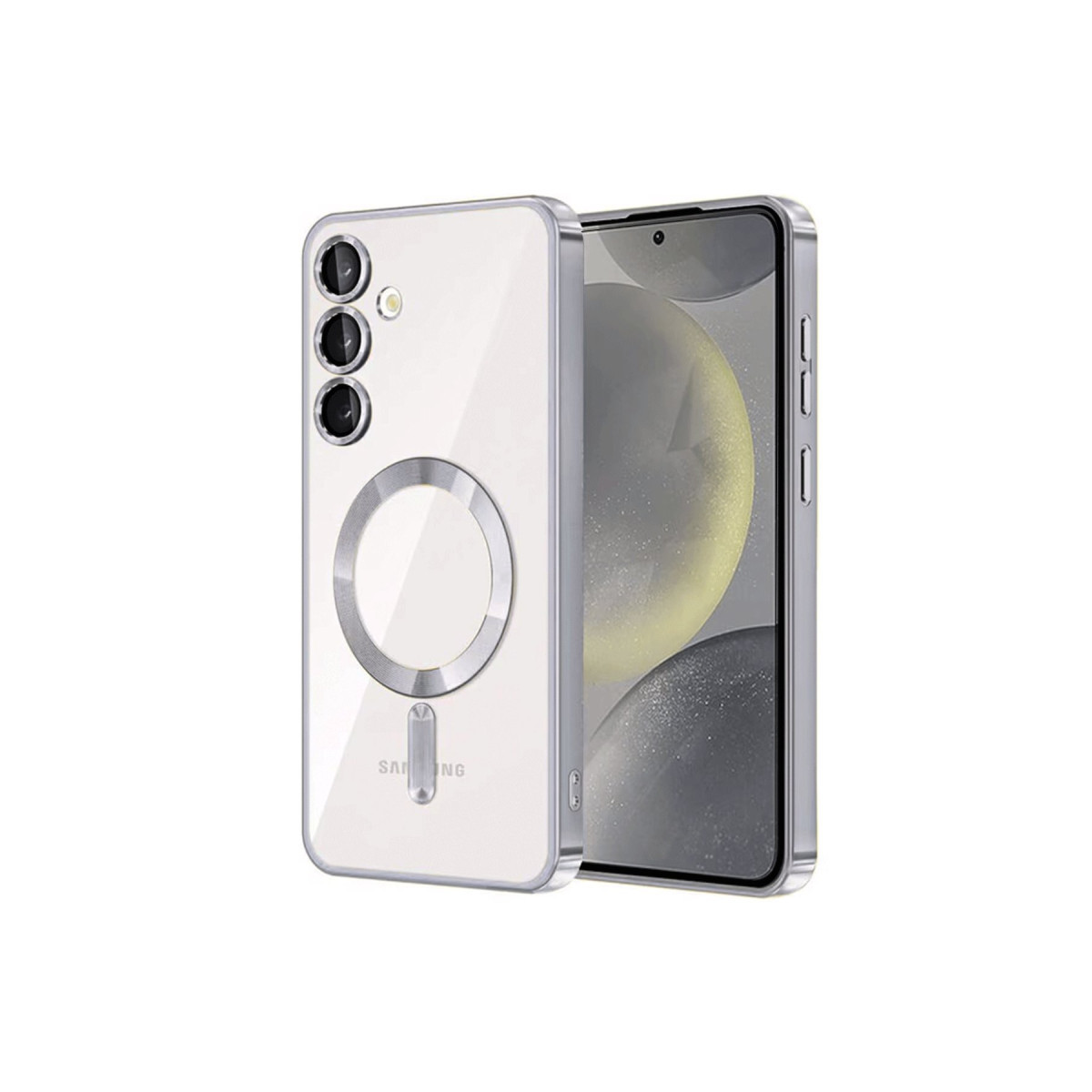 Galaxy S23 Plus Kılıf Kross Magneticsafe Kapak - Gümüş
