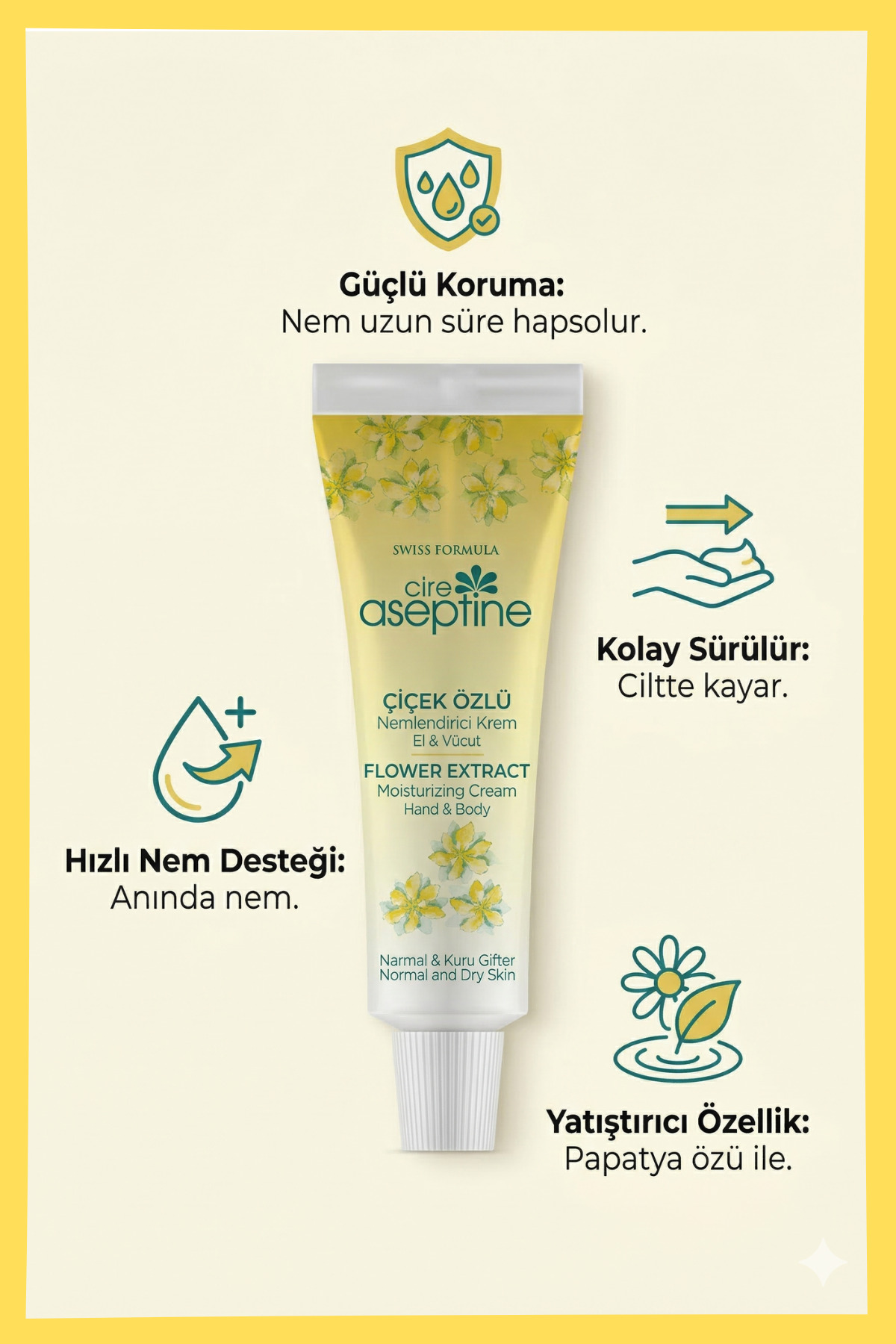 Krem Tüp 30 Ml Çiçek Özlü