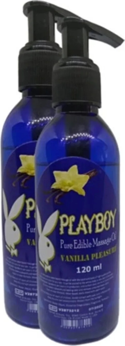 Playboy Pure Edible Massage Oil 120ML Vanilya Aromalı Masaj Yağı 2 Adet